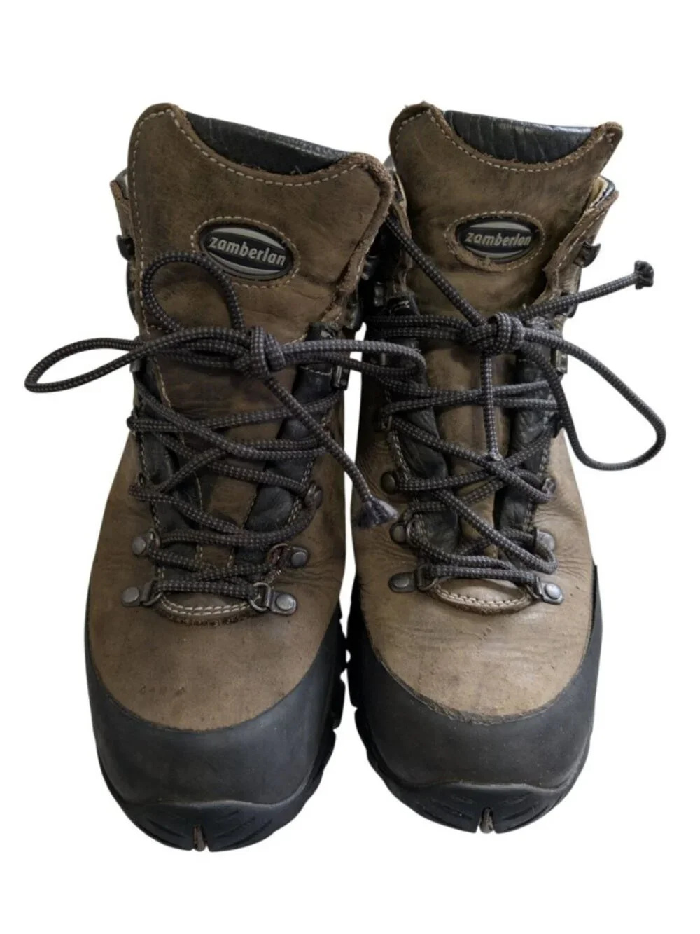 Zamberlan Vioz Brown Green Leather Vibram Hiking  display picture 1